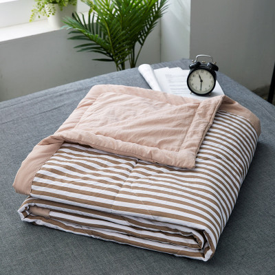 washed cotton summer quilt japanese style muji cotton plaid summer simplicity gift air-conditioning quilt new good product summer blanket