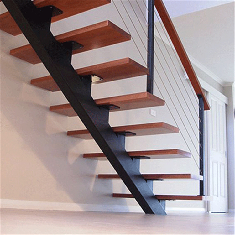 钢木楼梯 双钢板直行龙骨楼梯 办公场所楼梯-报价-阿里巴巴