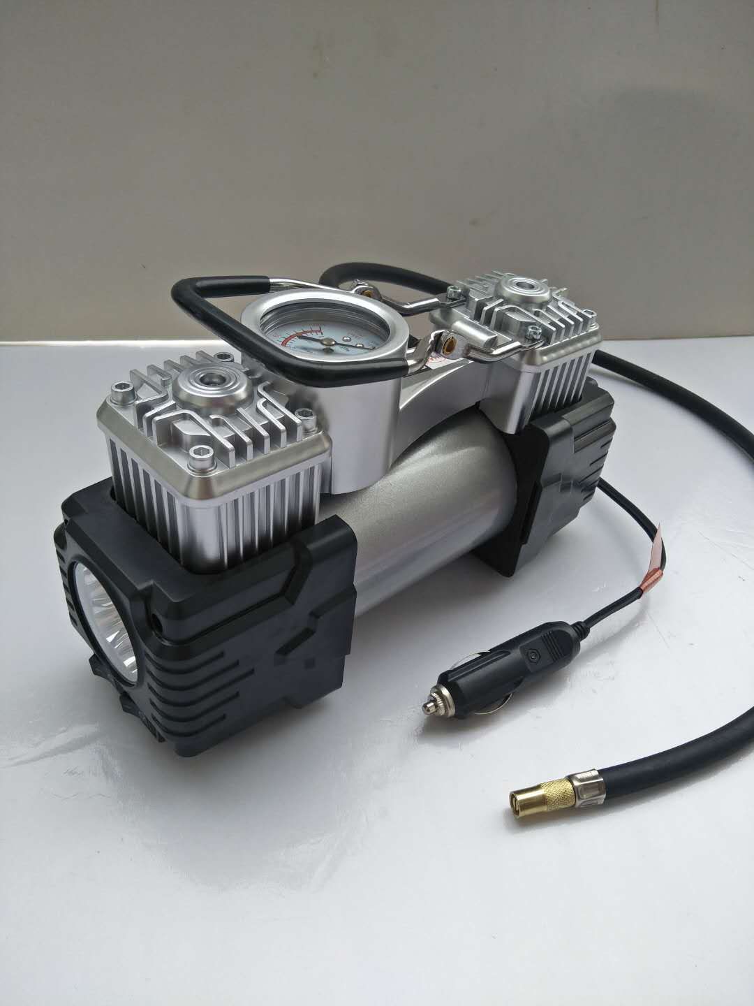 汽车打气泵双缸大功率充气泵越野车用加气泵货车充气泵