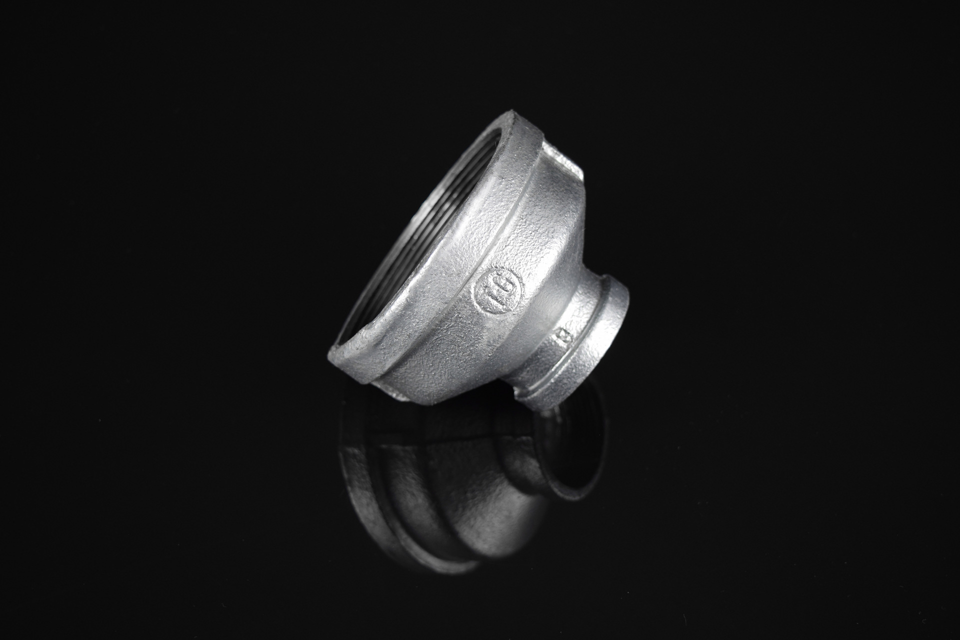 厂家销售dn65-100丝接大小头 变径管古 消防水暖 热镀锌玛钢管件