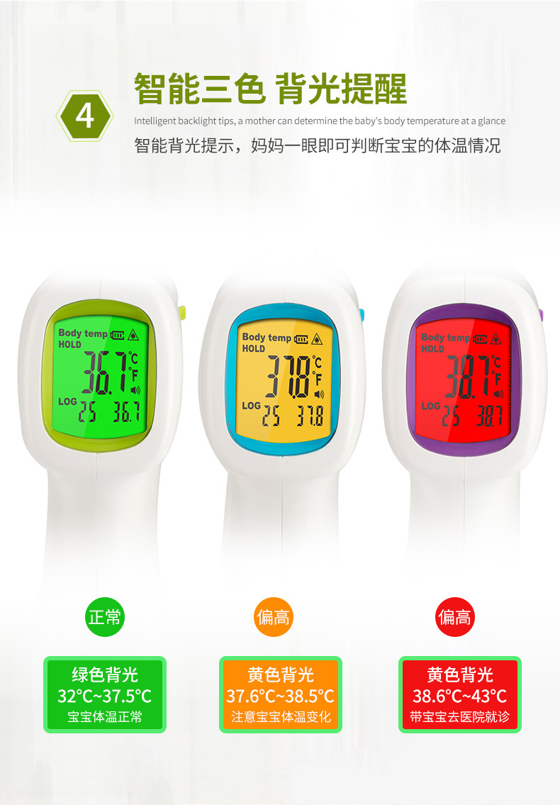 健之康手持额温枪 体温计厂价促销