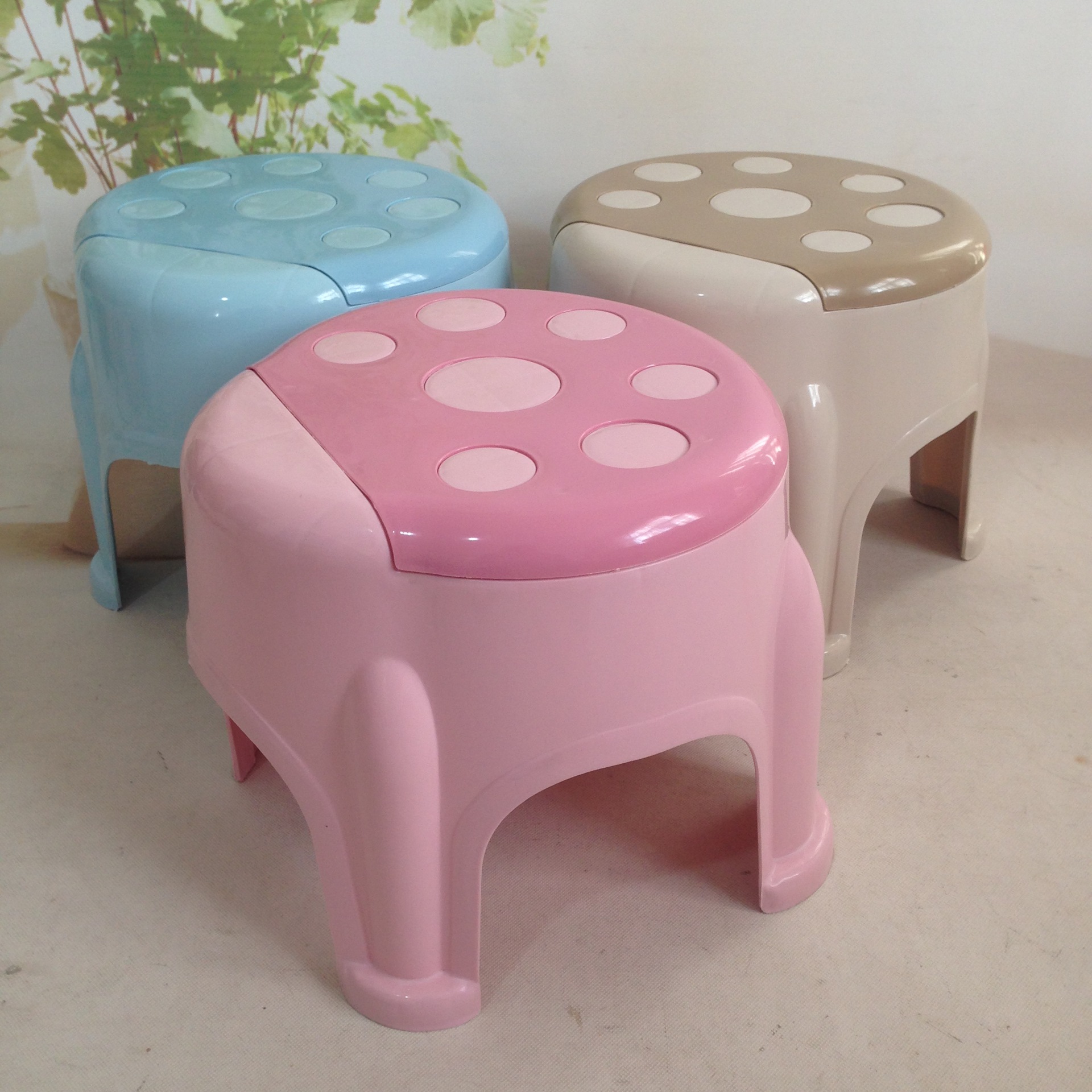 厂家直销家用塑料凳子宝宝加厚小板凳瓢虫幼儿园儿童凳子浴室凳子