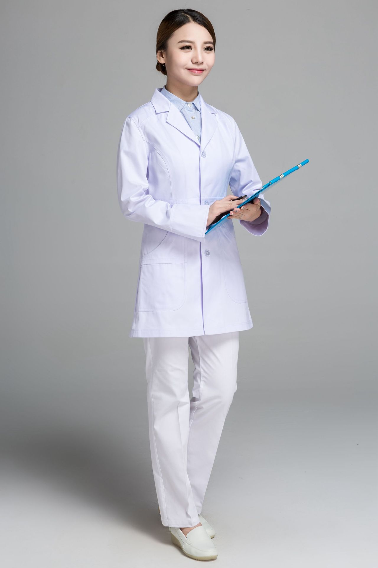 订做护士医生服白大褂韩版食品医护医院实验美容工作制服服装长袖