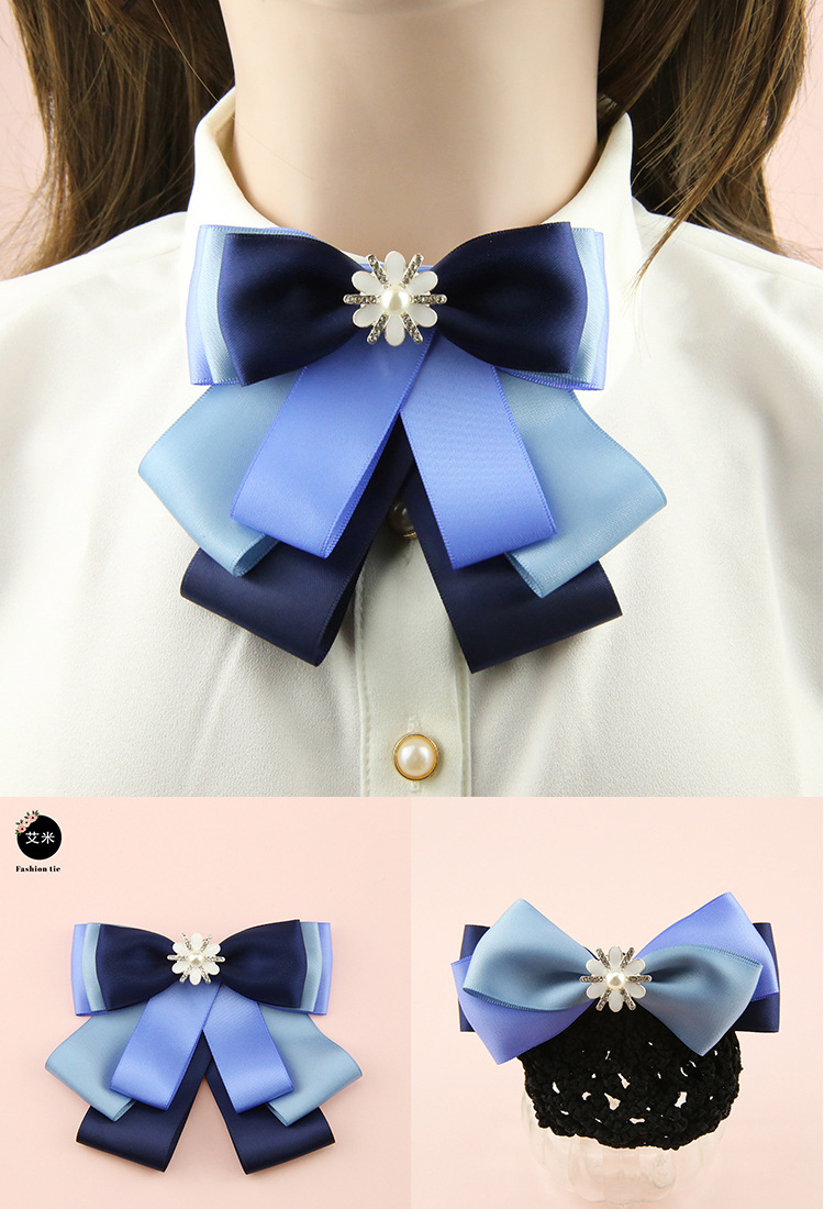领结女学院风英伦职业银行移动电信商务正装西装百搭甜美领花配饰