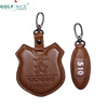 Golf package letter exchange factory machining Customized First layer of skin Luggage tag LOGO