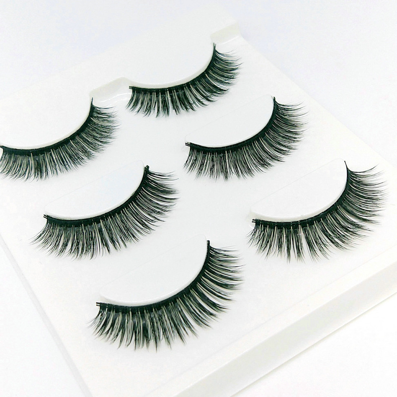 3d-03 Stereo Multi-Layer Simulation Natural Long Thick Cross Realistic Stage Bride Makeup Eyelash