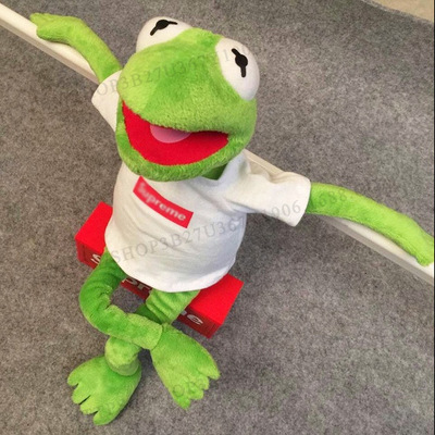 sup kermit 青蛙玩偶 蛙人 芝麻街 毛绒玩偶 潮流手办摆设礼物
