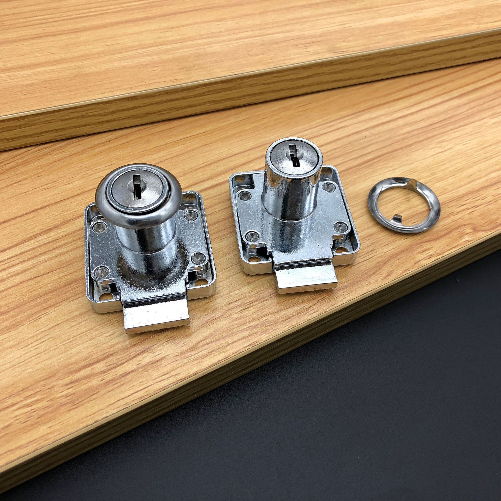 协和138-22锌合金办公桌抽屉锁 办公柜锁 家具抽屉锁 方舌抽屉锁