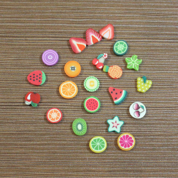 diy食玩树脂pvc软陶仿真水果切片