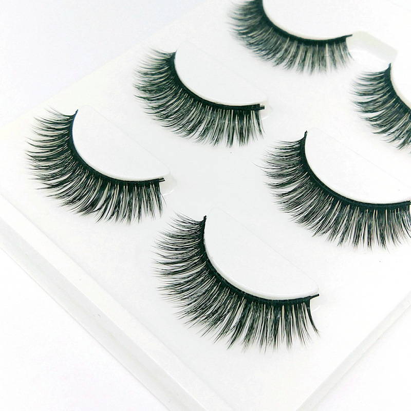 3d-03 Stereo Multi-Layer Simulation Natural Long Thick Cross Realistic Stage Bride Makeup Eyelash