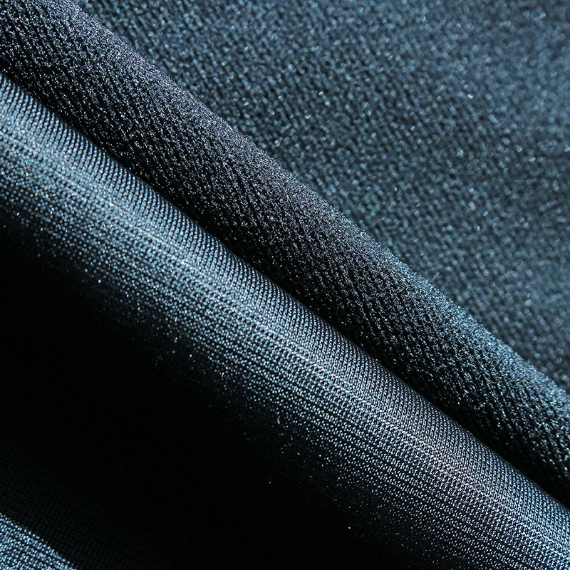 海宁经编现货丝光绒灰色 全涤运动服校服夹克起毛面料