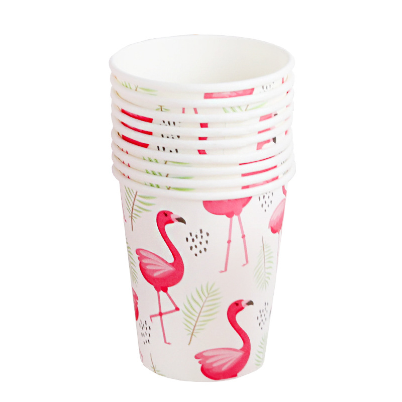 50 Pcs Disposable Paper Cup Creative Cute Cartoon Student Tea Cup Dormitory Home Printing Logo