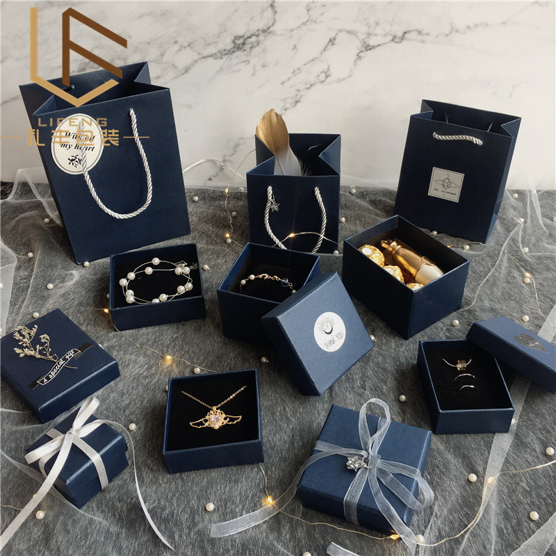 Starry Sky Galaxy Blue Jewelry Box Ring Watch Box Bracelet Box Jewelry Packaging Box Packing Box