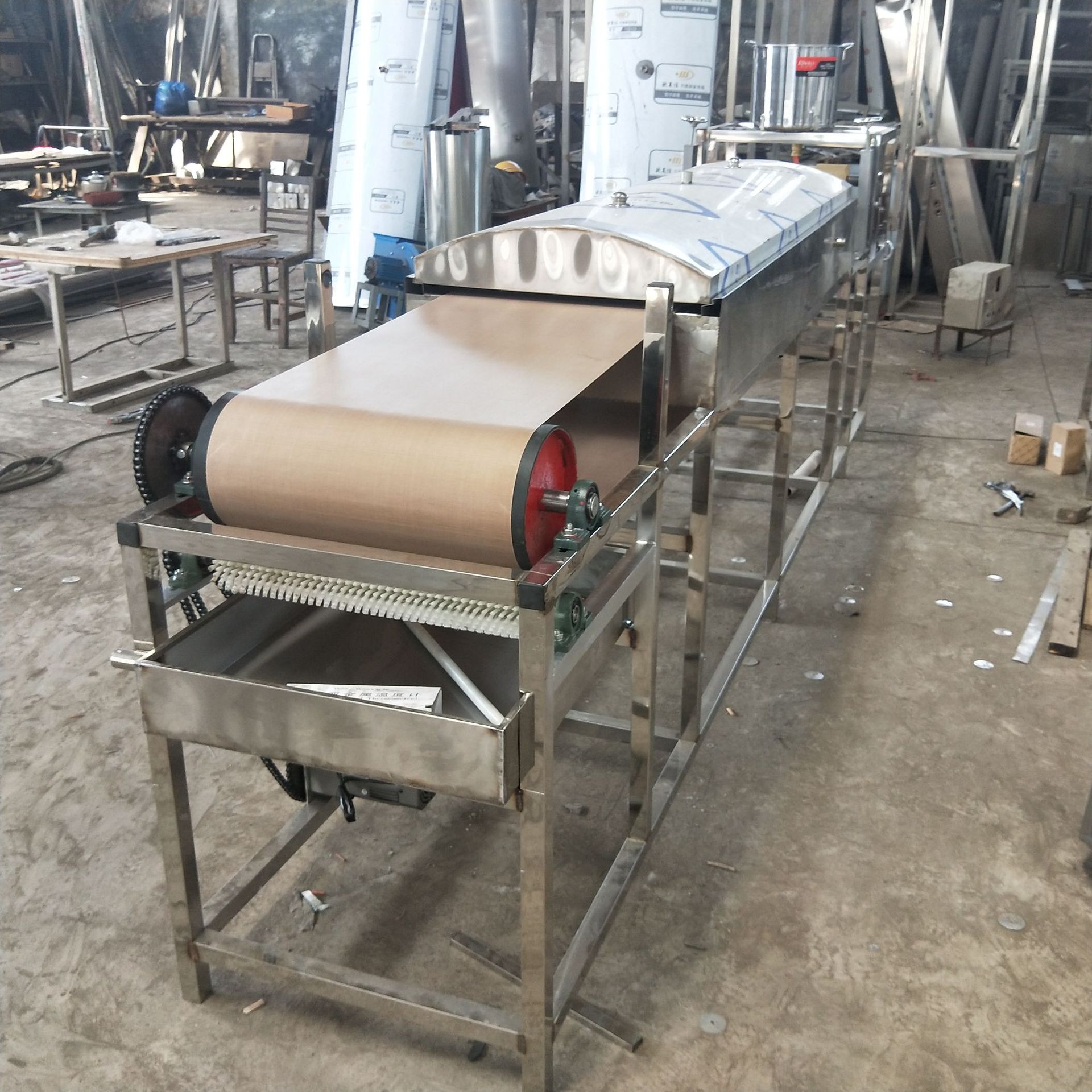 多功能全自动凉皮机 商用不锈钢米皮机 小吃店数控圆形凉皮河粉机