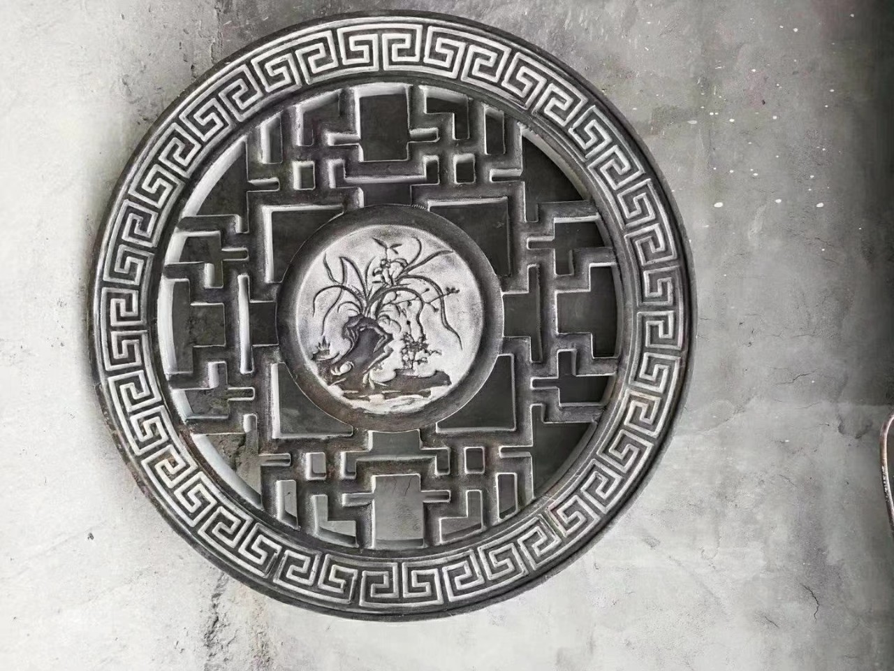 青石窗套仿古石雕窗户天然石材大理石镂空透雕汉白玉石头古建窗花