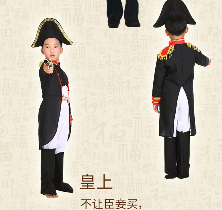 cos儿童节表演服装儿童角色扮演服儿童军官服上校服装海军服装