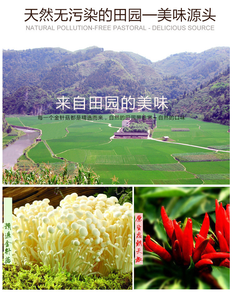 金针菇香辣小吃零食 湖南特产乡村之恋散装5000g休闲即食小吃批发