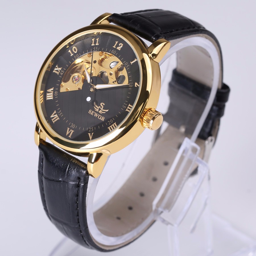 sewor思沃奇男士手动机械手表阿拉伯罗马双重炫酷潮男机械表批发