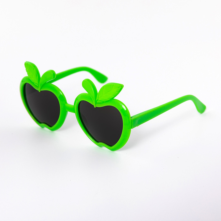 2021 New Cartoon Children's Sunglasses Cute Apple Sunglasses Sun Protection Eye Protection Kids Sunglasses Can Be Sent on Behalf