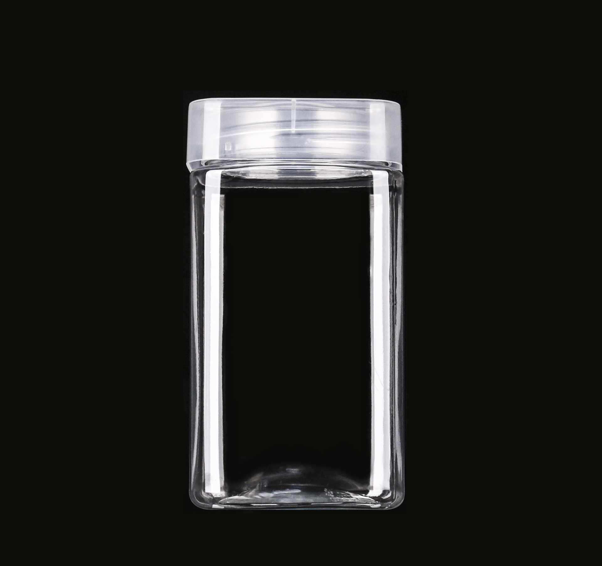 塑料透明正方形食品密封罐子蜂蜜瓶花茶饼干储物桶65*120