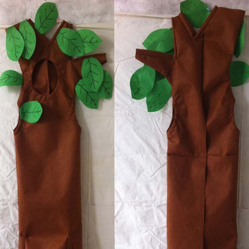 儿童话剧舞台 亲子演出服表演道具 童话剧大树服装绿色环保时装秀-阿