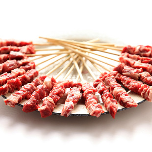 牛肋条串25串牛肩肉烧烤食材新鲜进口谷饲肥牛自助户外bbq