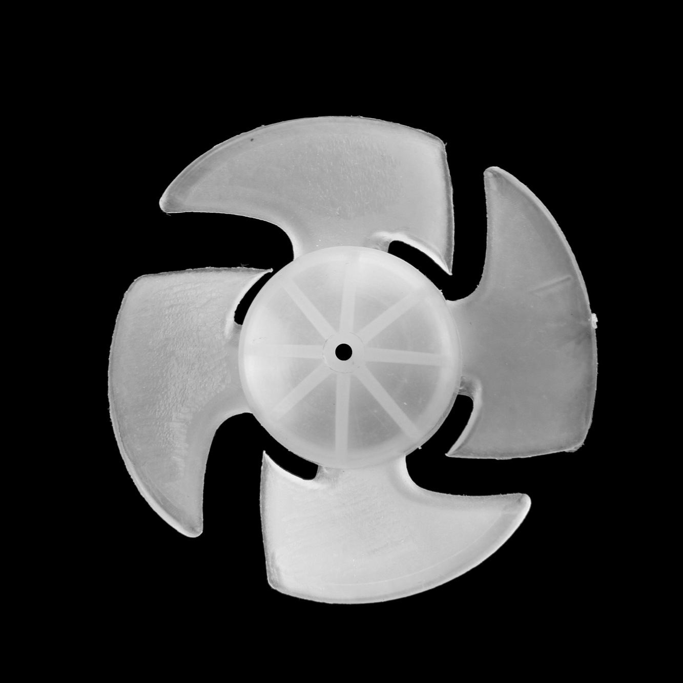 源头厂家吹风机塑料小风叶 静音降噪pp风叶动平衡稳定大4叶