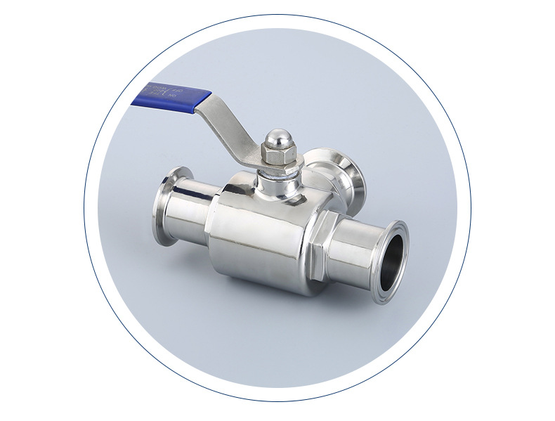 不锈钢304 316l食品级卫生级快装三通球阀手动卡箍式三通阀t型l型