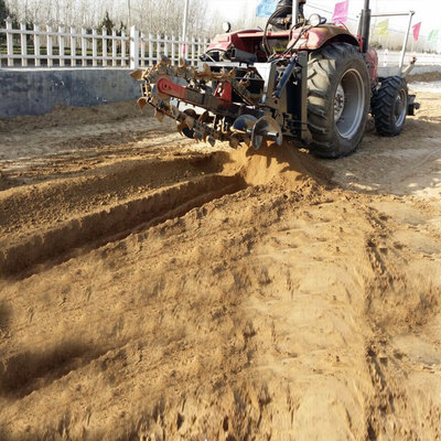 水稳土开沟机生产厂家大型轮盘式开沟机价格高品质拖拉机开槽设备