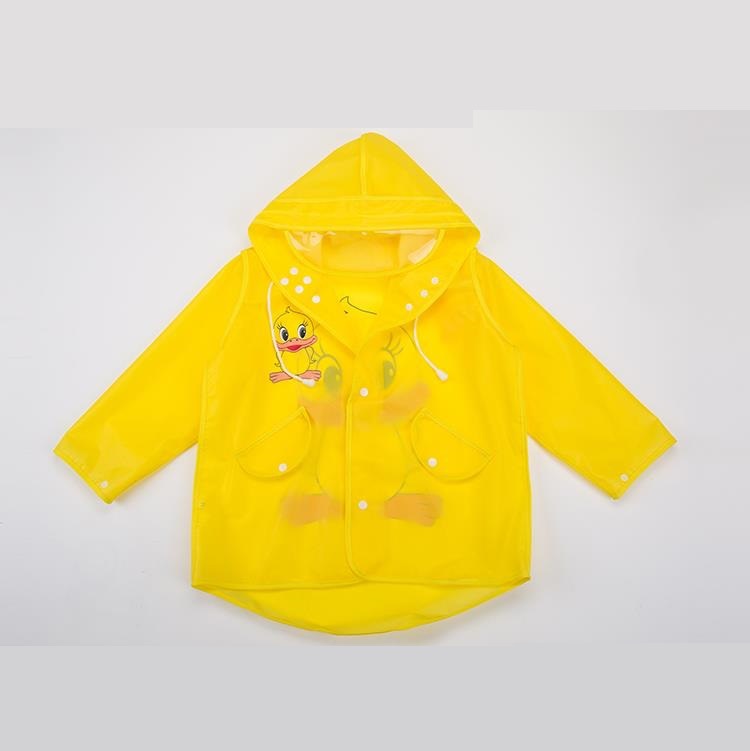 儿童小黄鸭雨伞可爱卡通连体雨衣eva衣服防水工厂订做pvc tpu产品