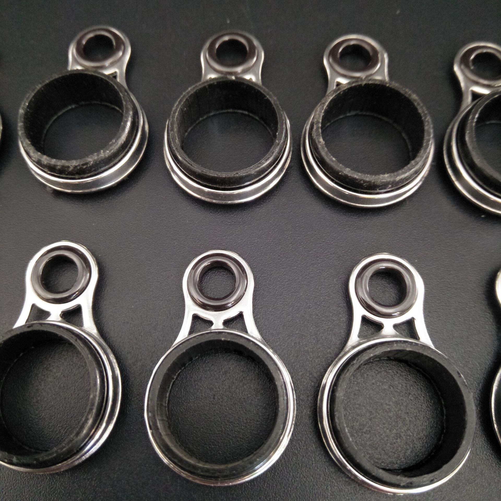 渔具配件不锈钢矶杆导线环14mm矶钓竿导眼矶竿过线环小眼矶竿导环