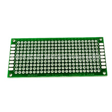 3*7CM双面喷锡 1.6厚 2.54间距万能板 万用电路板 洞洞板  PCB