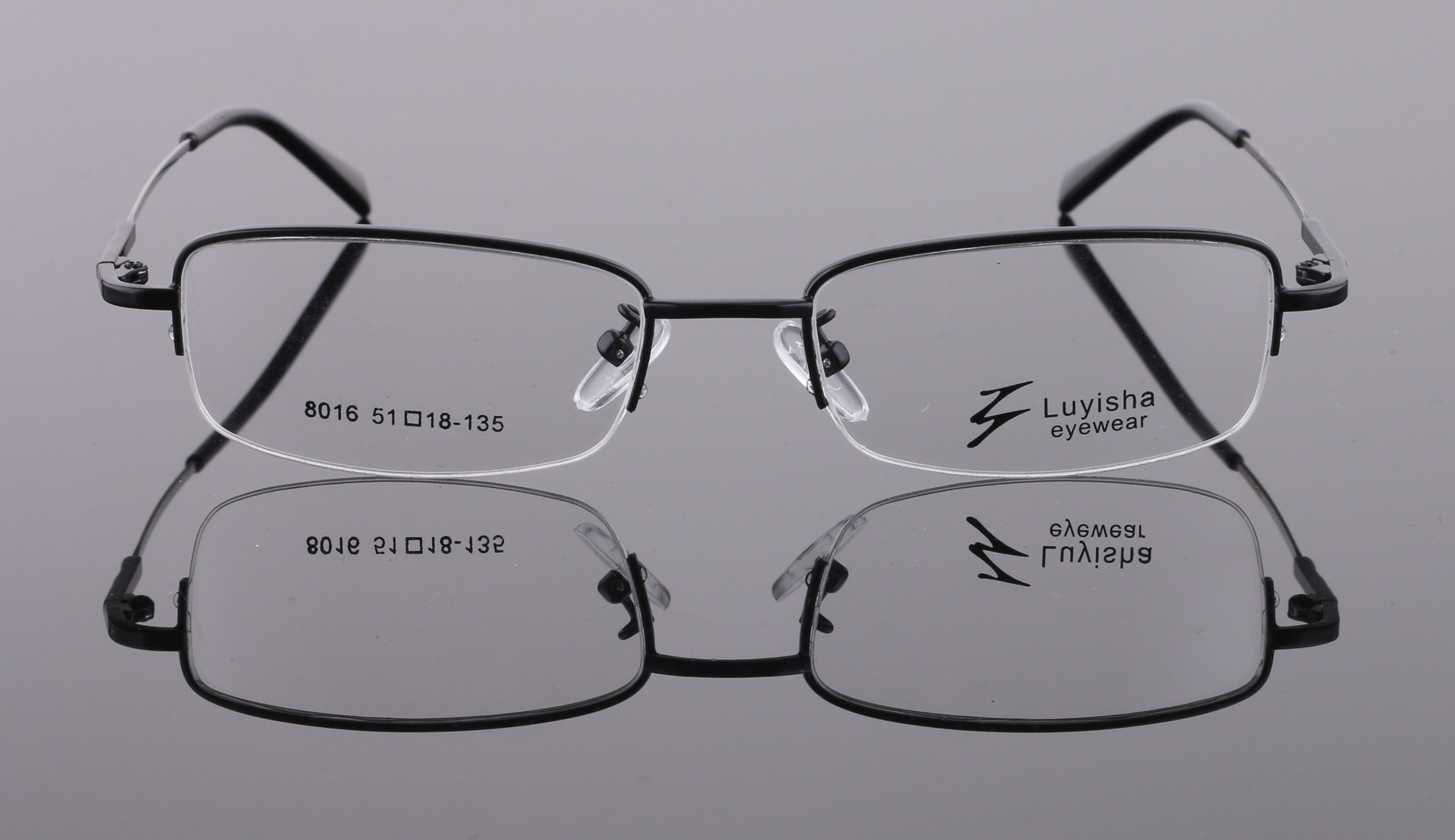 厂家直销 记忆钛合金全框架眼镜8016 金属框架