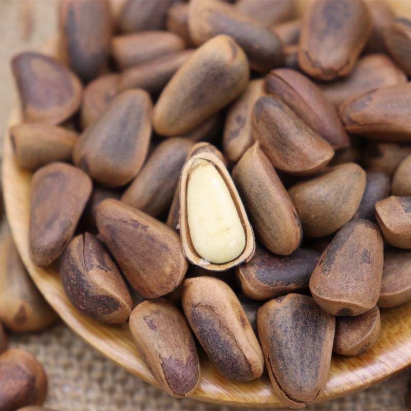 松批发散装10斤休闲零食东北开口松籽干货落水原色松子代发