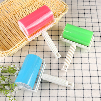 可水洗滚筒黏毛器 衣物宠物除尘粘毛器 床单地毯吸毛粘尘清洁滚筒