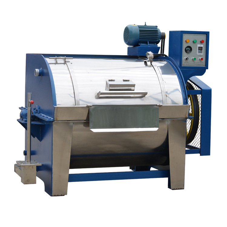 50kg大型工业卧式洗衣机洗脱机 不锈钢滚筒洗衣机酒店洗涤设备