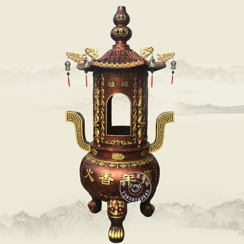 广西寺庙元宝炉生产总经销商 贵港祠堂圆形烧纸香炉定做
