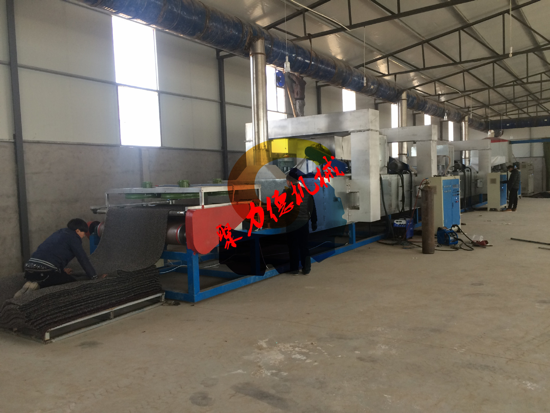 专业地垫设备制造商 pvc丝圈门垫生产设备 pvc喷丝地垫生产线sj90