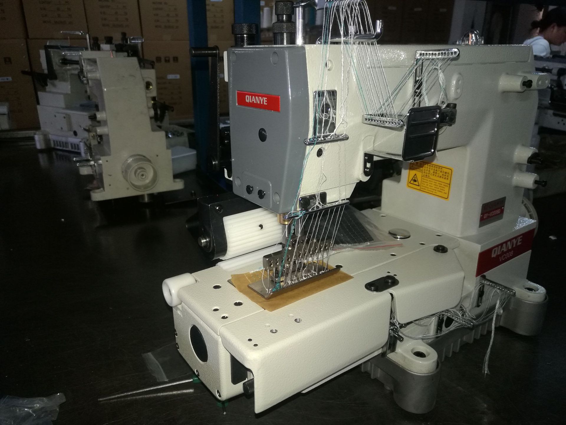 18针窗帘贴条机vc008银剑款4针8针12针校服运动服拉腰机