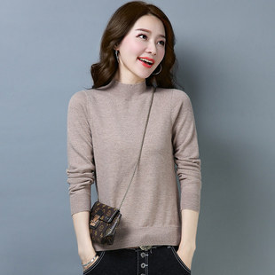 纯羊毛保暖毛衣 女