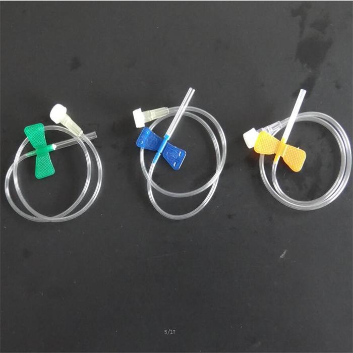 厂家供应一次性头皮针 直口螺口双叶片