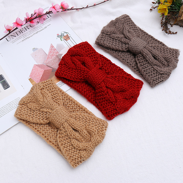 Factory Direct Sale 2021 New Woven Hair Band Cross-Border E-Commerce One Piece Dropshipping Amazon Internet Influencer Yarn Hair Band