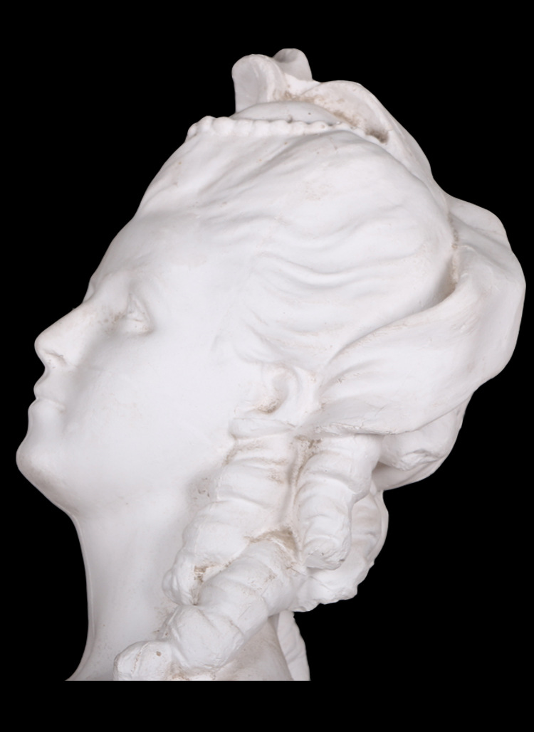 西洋美少女石膏像胸像人物头像美术素描写生石膏教具雕塑摆件批发