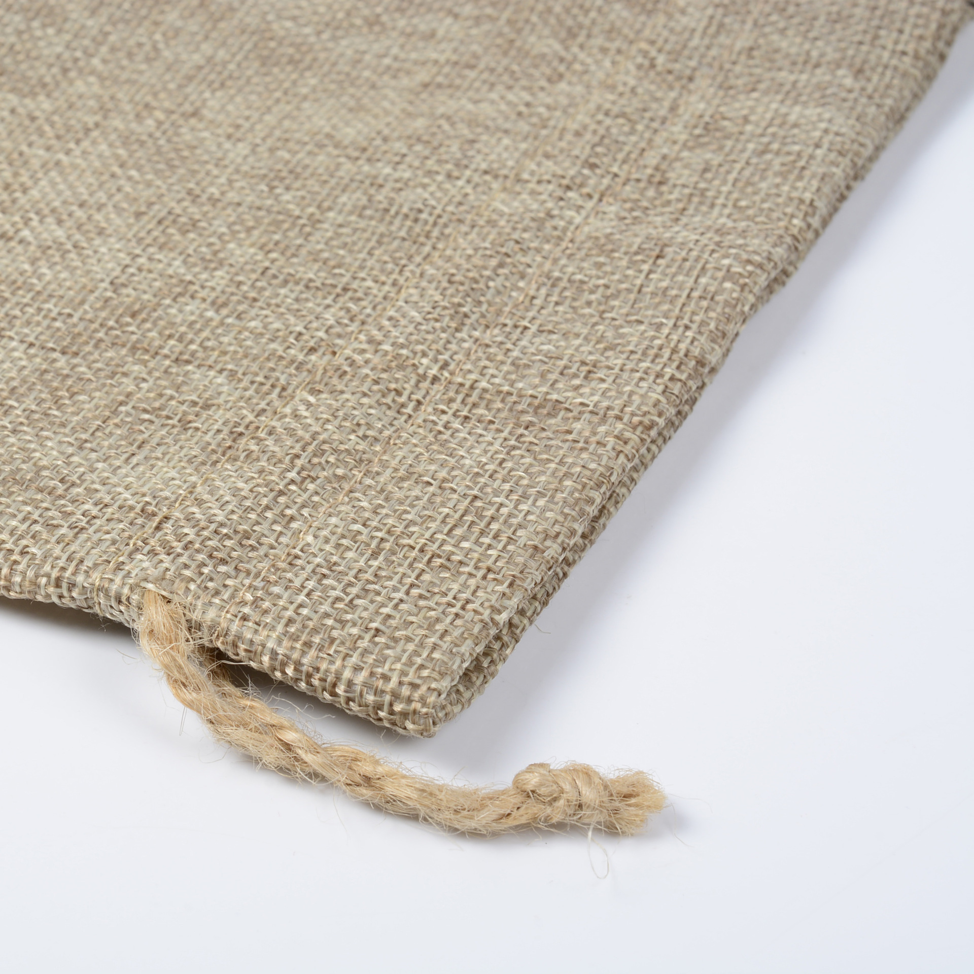 束口麻布袋 抽绳首饰礼品小麻布袋子 亚麻布咖啡豆包装袋批发