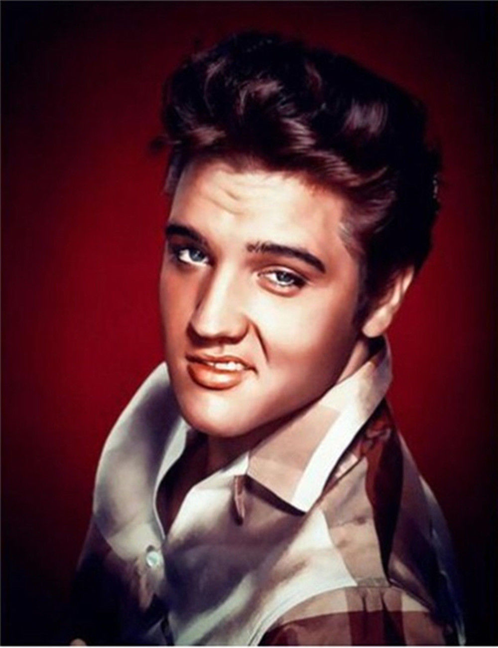 【钻石画厂家批发 可定制】巴迪霍利 猫王钻石画