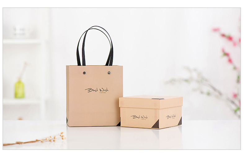 创意铆钉礼品袋小清新礼物纸袋加厚手提袋糖果包装袋圣诞伴手礼袋