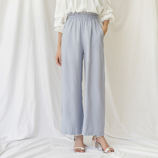 【歌铭】花苞裤女夏长裤花苞高腰宽松显瘦百搭休闲直筒裤子n021d