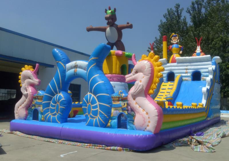 充气城堡滑梯淘气堡充气滑梯室内儿童充气游乐设备
