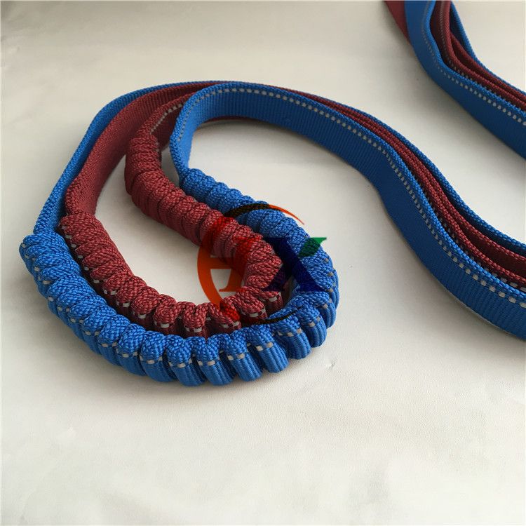 厂家直销弹力皱褶缓冲织带 宠物伸缩牵引绳 弹性好反复拉升不变形