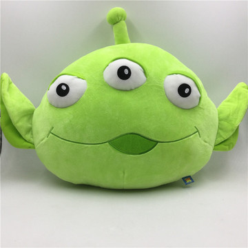 怪兽大学三眼仔毛绒抱枕三眼怪抱枕靠垫背靠枕头礼物
